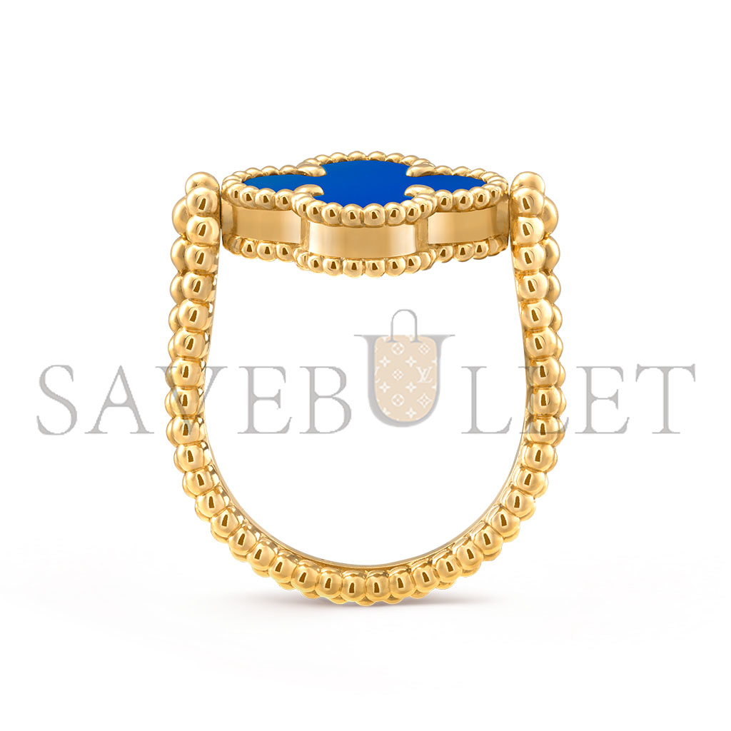 V*N CL*F arpels vintage alhambra reversible ring vcarpgv100